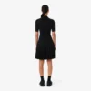 Damenkleid mit Plissee und Poloshirt-Kragen