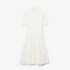 Damenkleid mit Plissee und Poloshirt-Kragen