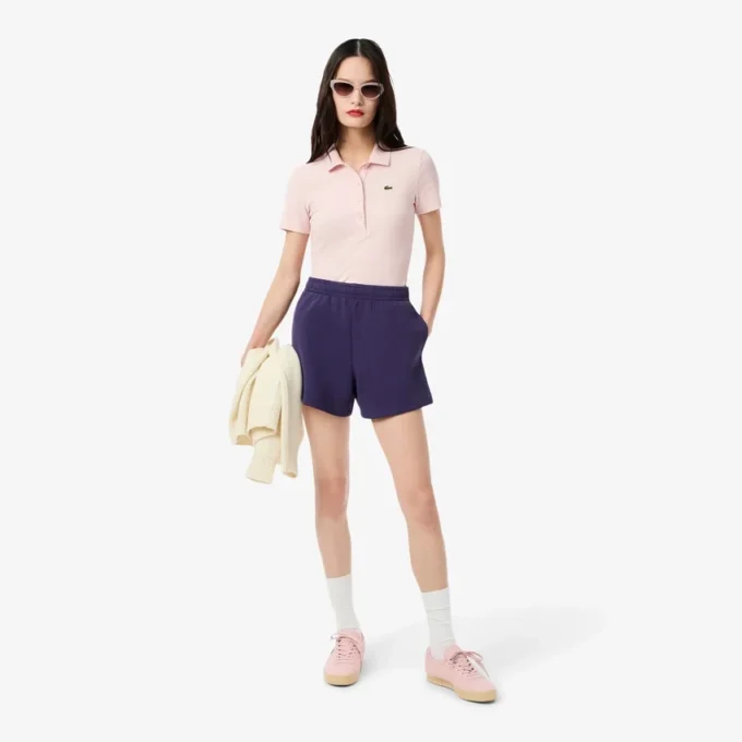 Doppelseitige Piqué-Shorts für Damen