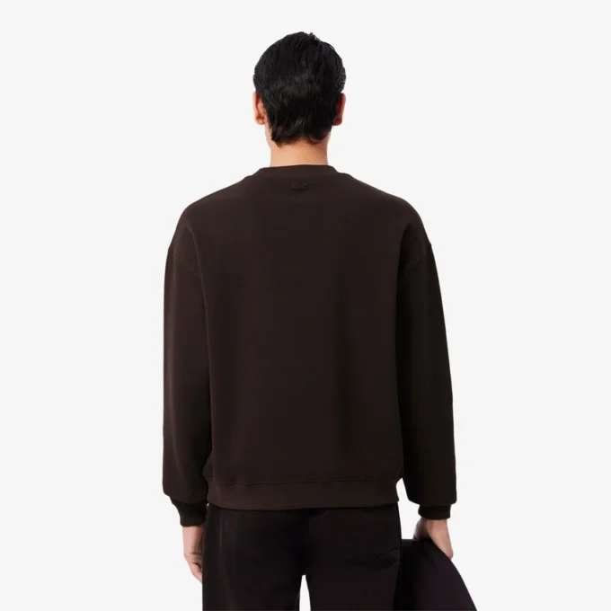 Double-Face-Piqué-Sweatshirt mit Emblem
