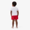 Einfarbige gefütterte Retroshorts