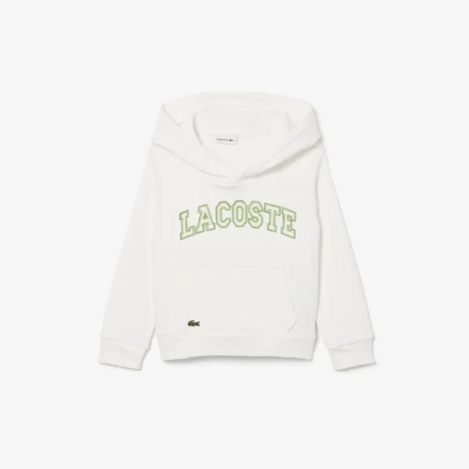 Fleece-Hoodie mit Stickerei