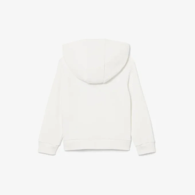 Fleece-Hoodie mit Stickerei