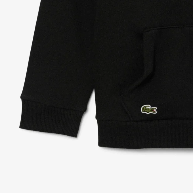Fleece-Hoodie mit Stickerei