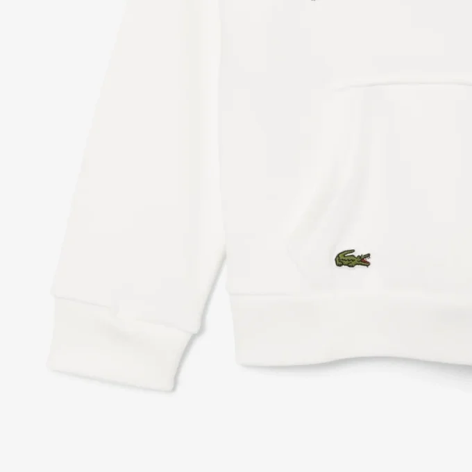 Fleece-Hoodie mit Stickerei