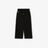 Fleece-Jogginghose für Mädchen mit ausgestelltem Bein