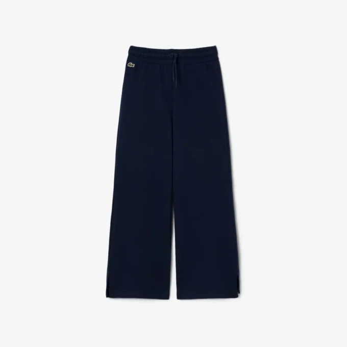 Fleece-Jogginghose für Mädchen mit ausgestelltem Bein