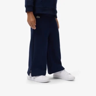 Fleece-Jogginghose für Mädchen mit ausgestelltem Bein