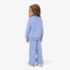 Fleece-Jogginghose für Mädchen mit ausgestelltem Bein