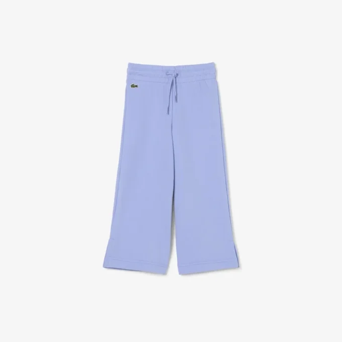 Fleece-Jogginghose für Mädchen mit ausgestelltem Bein