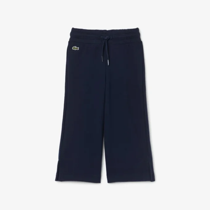 Fleece-Jogginghose für Mädchen mit ausgestelltem Bein