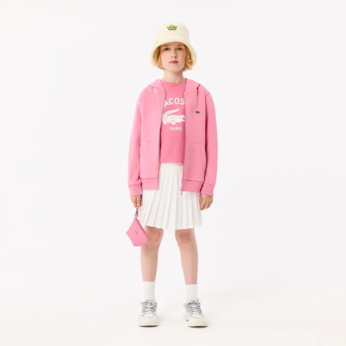 Fleece-Kapuzenpullover mit Reißverschluss für Kinder