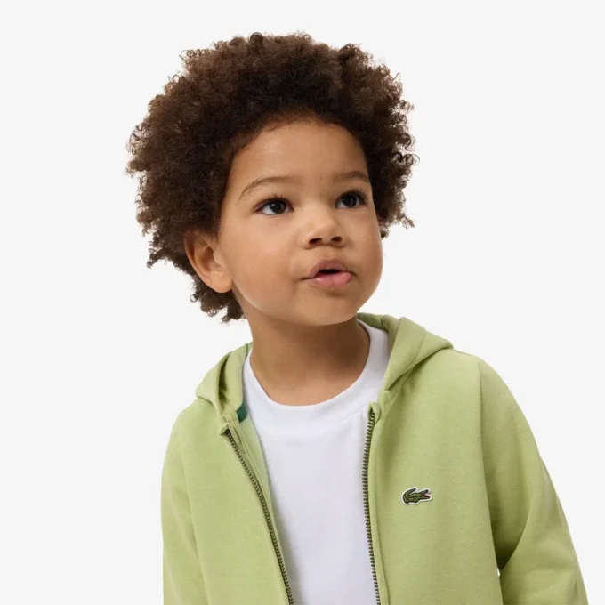 Fleece-Kapuzenpullover mit Reißverschluss für Kinder