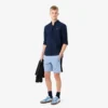 Fleece-Shorts mit Colorblock-Design in Regular-Fit