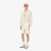 Fleece-Shorts mit Colorblock-Design in Regular-Fit