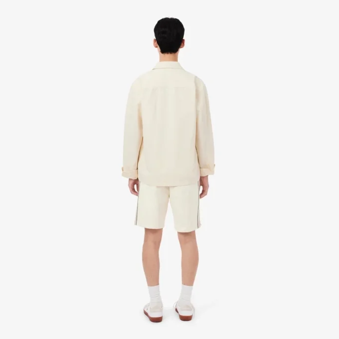 Fleece-Shorts mit Colorblock-Design in Regular-Fit