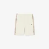 Fleece-Shorts mit Colorblock-Design in Regular-Fit