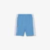 Fleece-Shorts mit Farbblock-Design