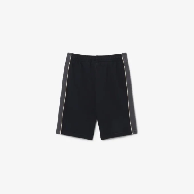 Fleece-Shorts mit Farbblock-Design
