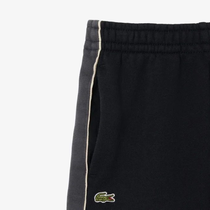Fleece-Shorts mit Farbblock-Design