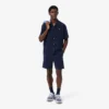 Fleece-Shorts mit Logo-Streifen in Regular Fit