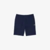 Fleece-Shorts mit Logo-Streifen in Regular Fit
