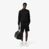 Fleece-Shorts mit Logo-Streifen in regulärer Passform