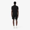 Fleece-Shorts mit Logo-Streifen in regulärer Passform
