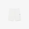 Fleece-Shorts mit Logo-Streifen in regulärer Passform