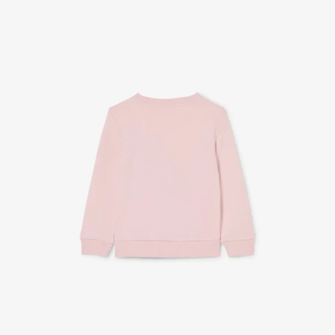 Fleece-Sweatshirt mit Rundhalsausschnitt für Kinder