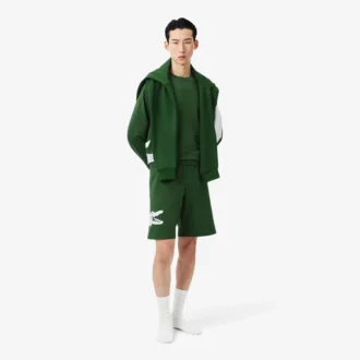 Gerad geschnittene Fleece-Loungewear-Shorts