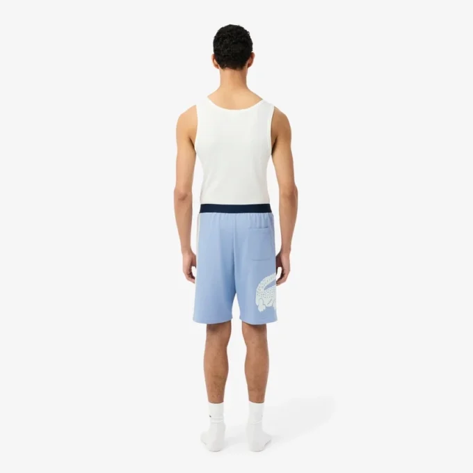 Gerad geschnittene Fleece-Loungewear-Shorts