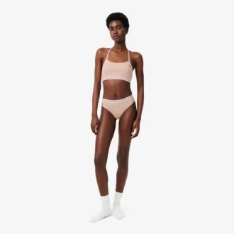 Gerippter Baumwoll-Bralette