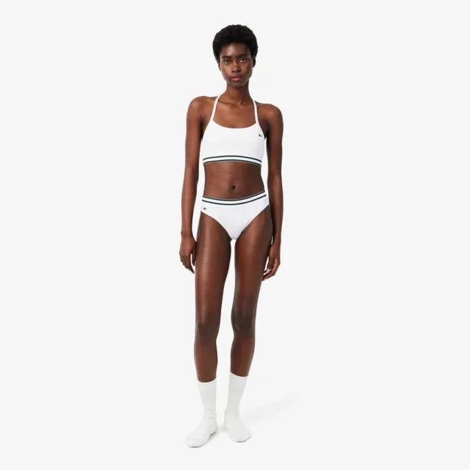 Gerippter Baumwoll-Bralette