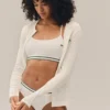 Gerippter Baumwoll-Bralette