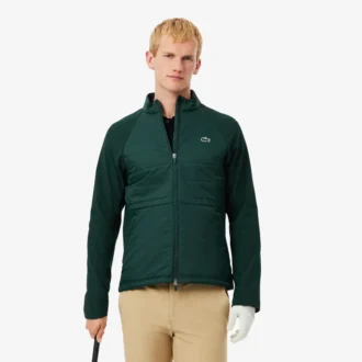Gesteppte Golfjacke mit Stehkragen für Herren