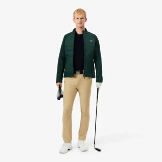 Gesteppte Golfjacke mit Stehkragen für Herren