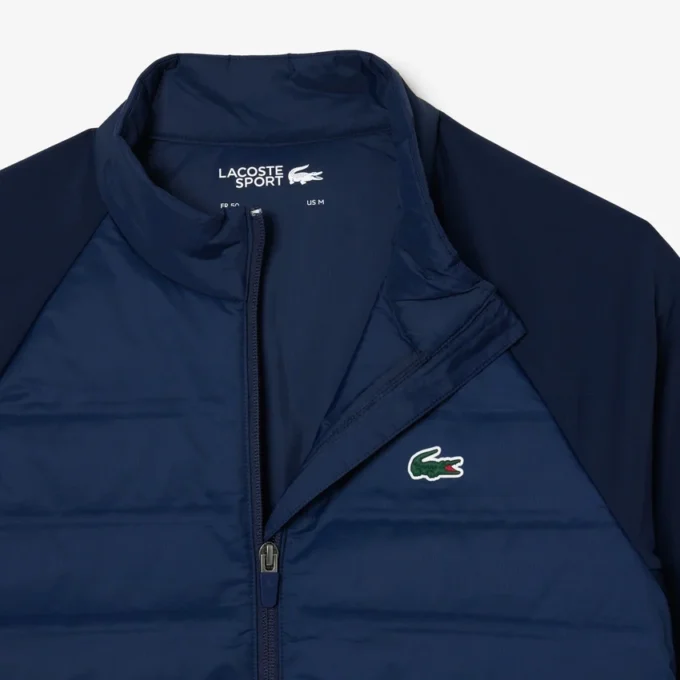 Gesteppte Golfjacke mit Stehkragen für Herren
