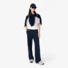 Gestreifte Damen-Jogginghose mit ausgestelltem Bein