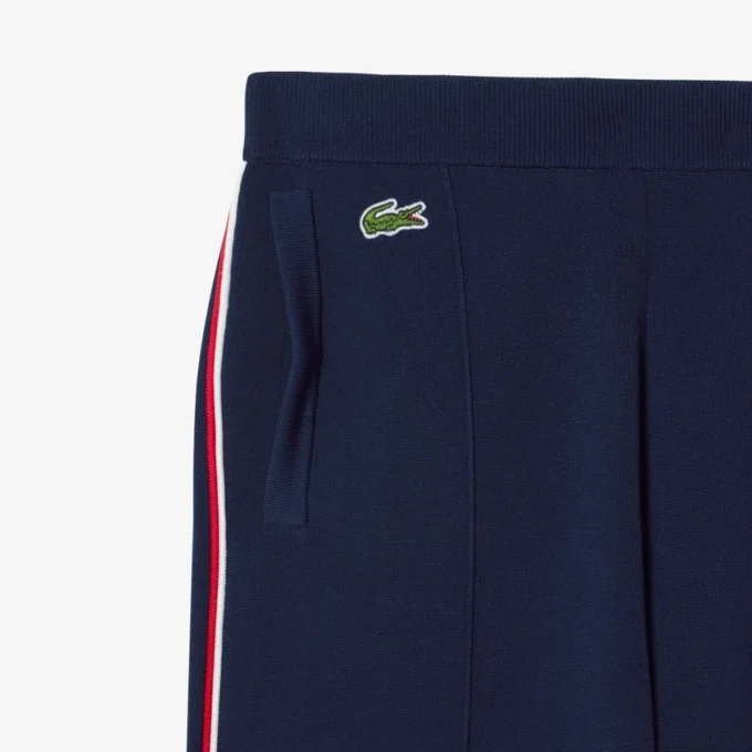 Gestreifte Damen-Jogginghose mit ausgestelltem Bein