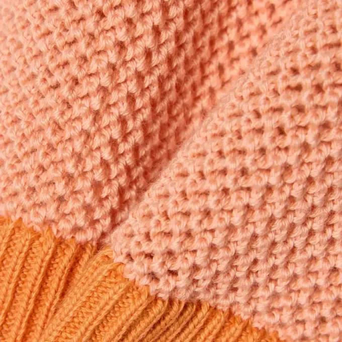 Gestreifte Mesh-Strick-Shorts
