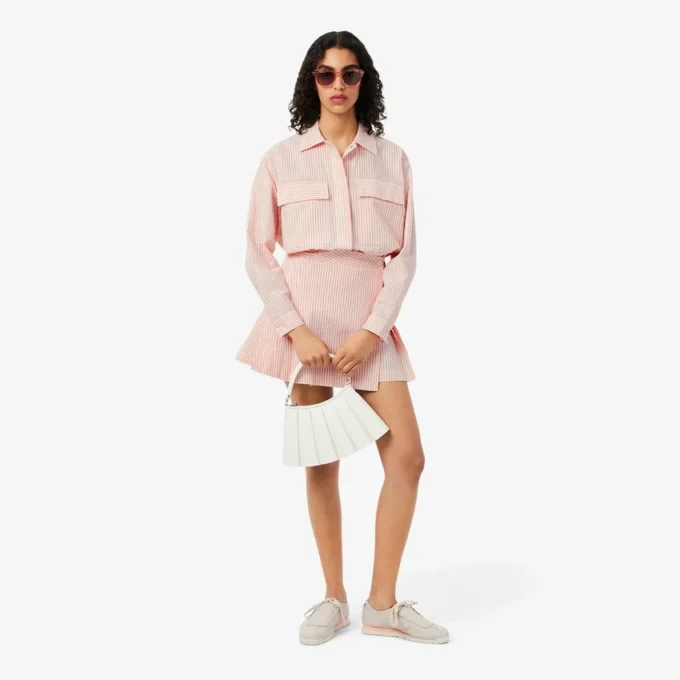 Gestreifte Seersucker-Jacke