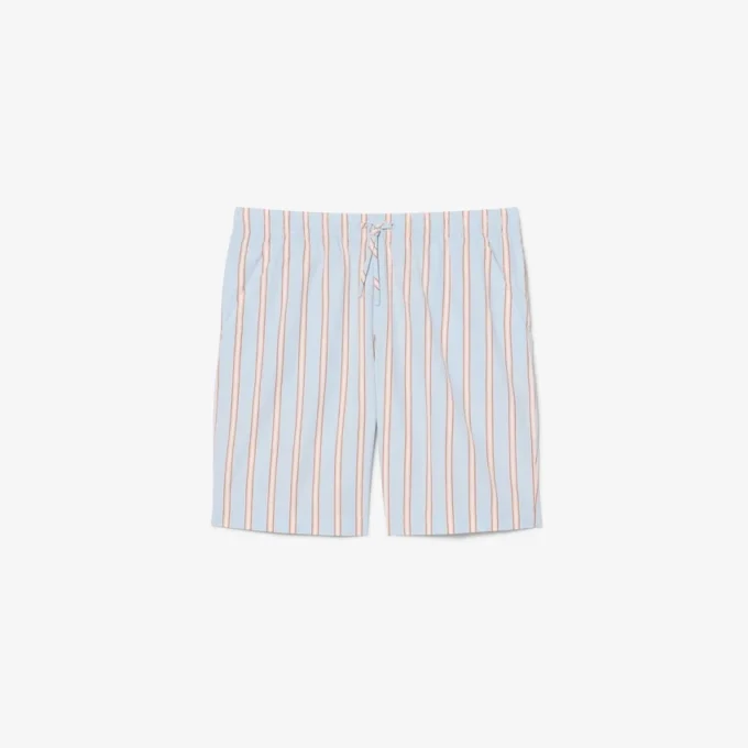 Gestreifte Shorts aus Baumwollpopeline