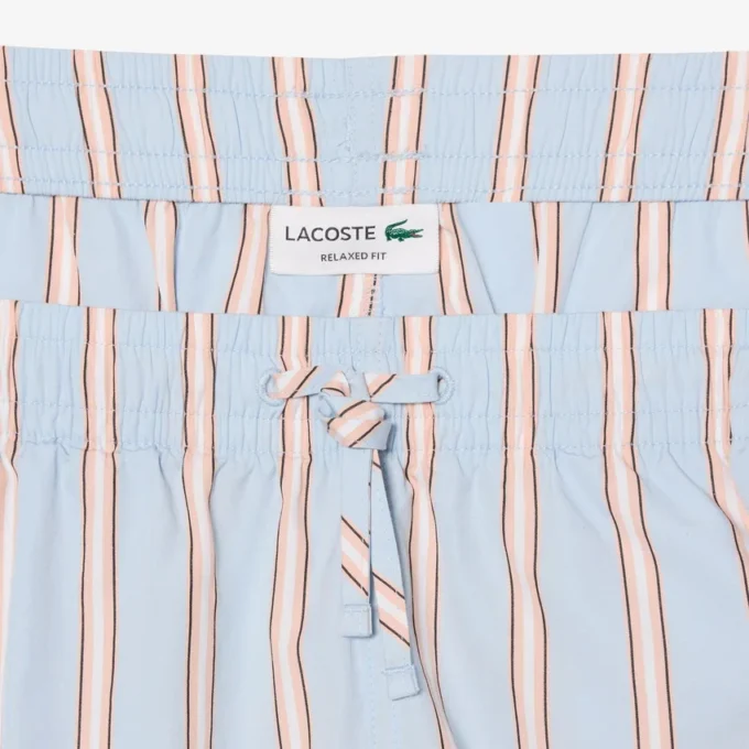 Gestreifte Shorts aus Baumwollpopeline