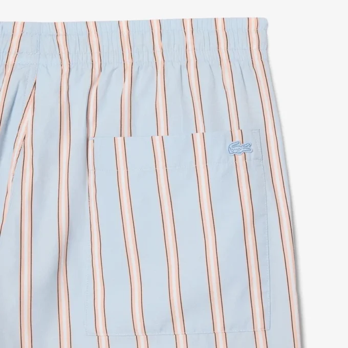 Gestreifte Shorts aus Baumwollpopeline