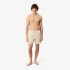 Gestreifte, strukturierte Retroshorts in mittlerer Länge für Herren