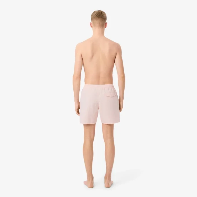 Gestreifte, strukturierte Retroshorts in mittlerer Länge für Herren