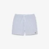 Gestreifte, strukturierte Retroshorts in mittlerer Länge für Herren