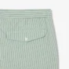 Gestreifte, strukturierte Retroshorts in mittlerer Länge für Herren