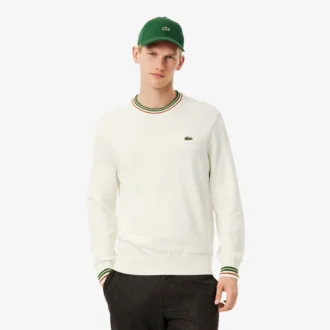 Gestreifter Baumwoll-Jersey-Pullover für Herren